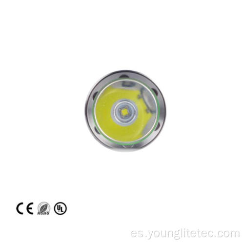 Aluminio LED manual Mini Alta potencia recargable Linterna